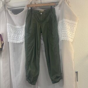 Democracy Olive Cargo Jogger Pants